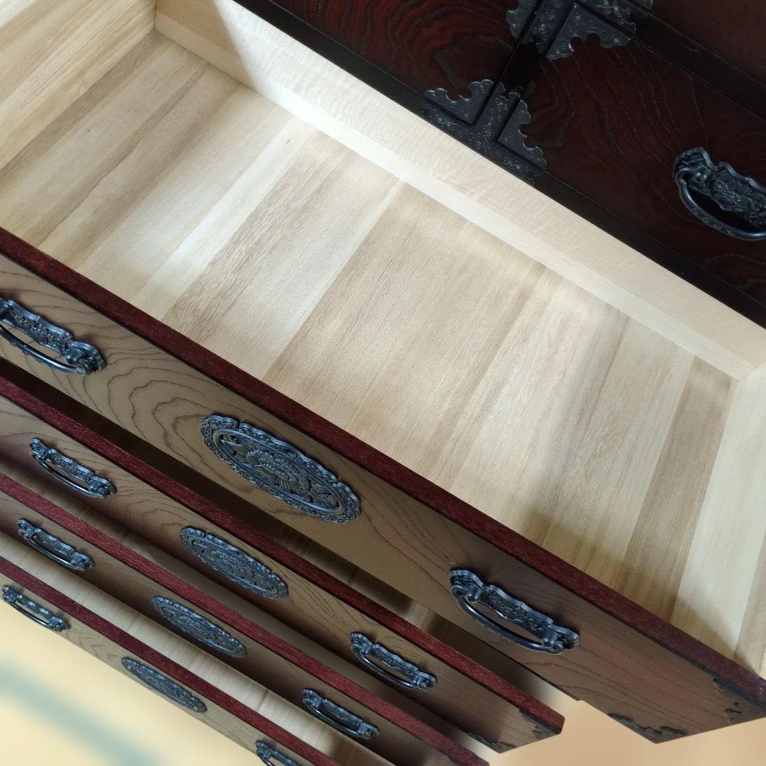 民芸たんす 134㌢高 アンティーク家具 和箪笥