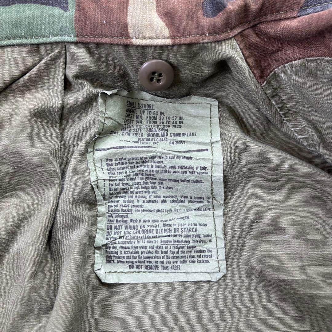 U.S.ARMYM-65FIELD JACKET ウッドランドカモ ライナー付き