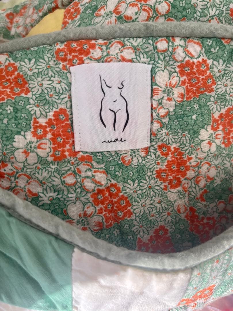 nude vintageヴィンテージ　キルト　ベスト　プルオーバー