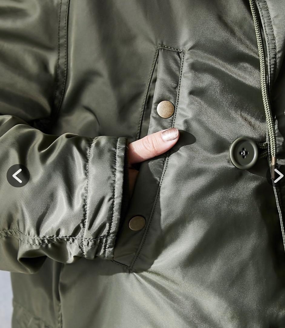 GEVS. カラーフェイクファー付N-3Bブルゾンコート