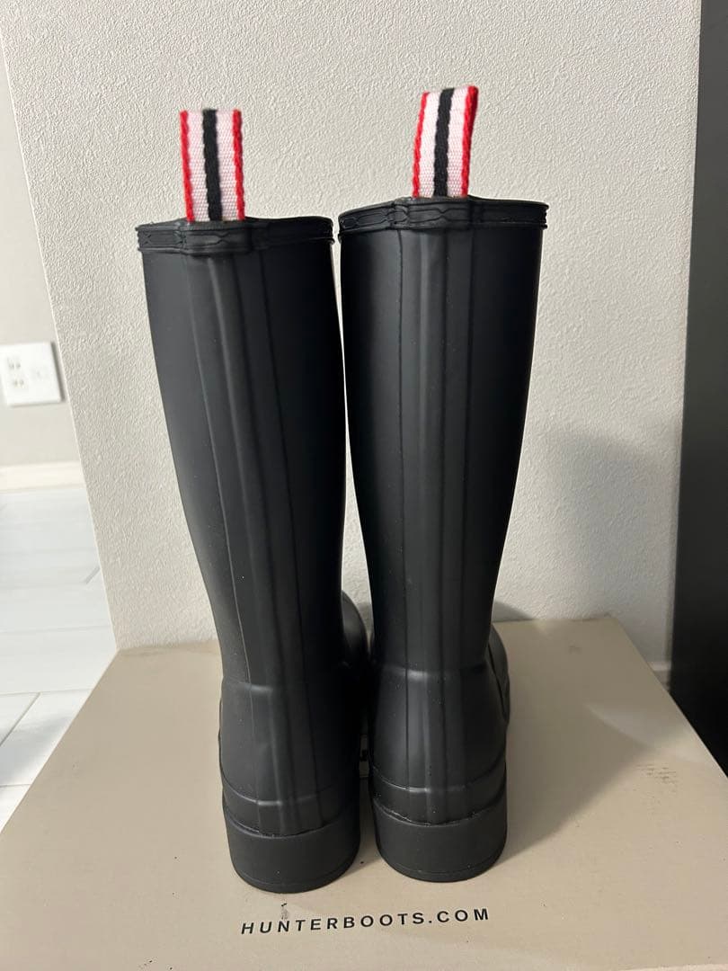 HUNTER オリジナルぺレイブーツ　トール5BLK