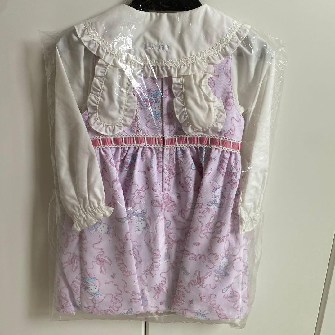 35th 復刻ウサギバレエ柄ジャンパースカート3点セット