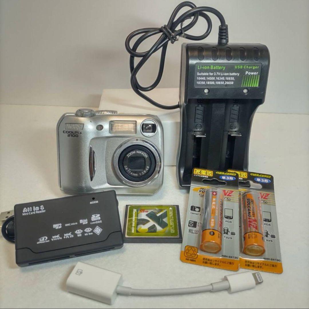 【お得！】ニコン COOLPIX 2100 オールドデジカメ オールドコンデジ