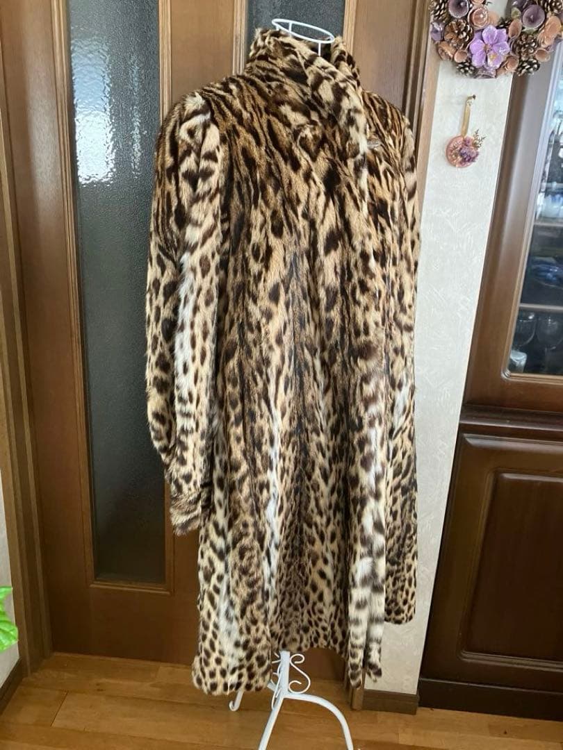 高級リアルファー⭐️美品／レオパード