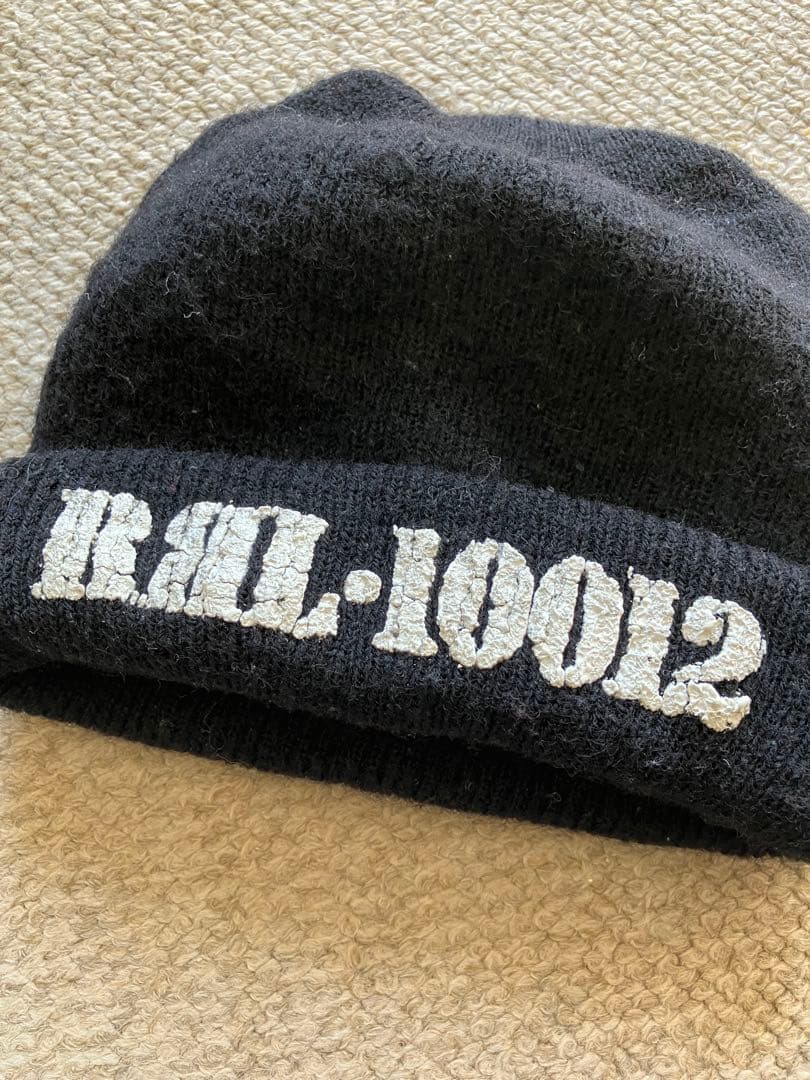 RRL ヴィンテージ ステンシルロゴ ウール ニットキャップ