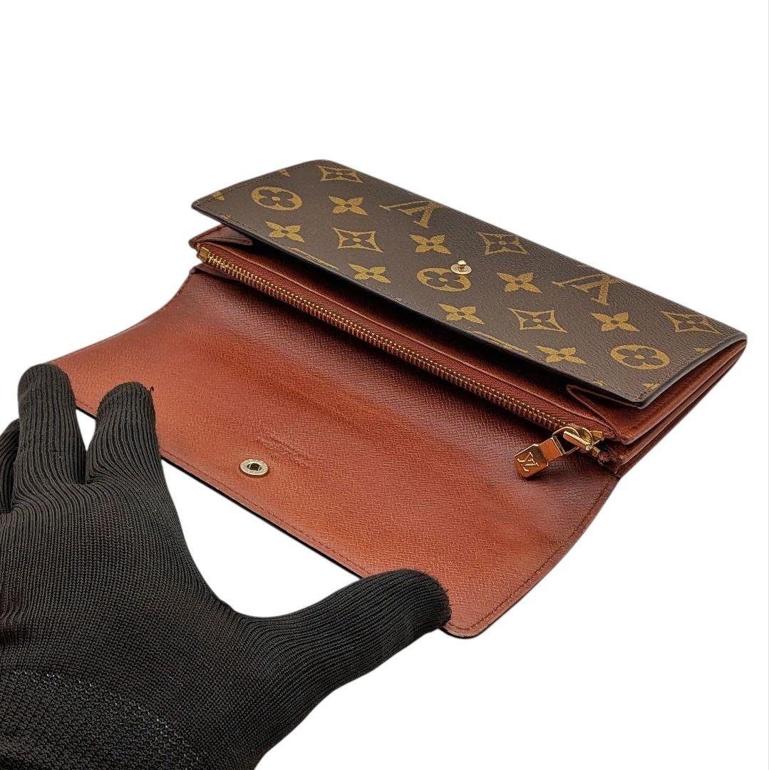 良品 ルイヴィトン モノグラム ポシェット ポルトモネ クレディ 975