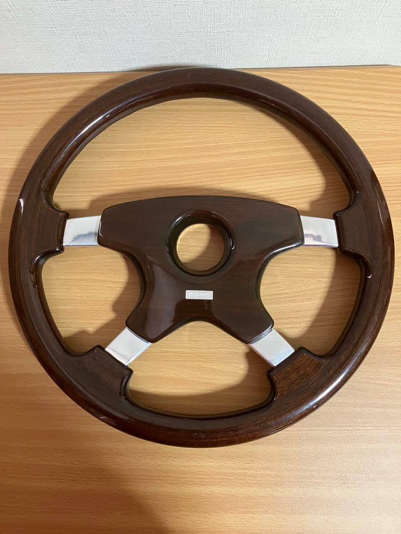 MOMO 4本スポーク ウッドステアリング アストラ ASTRA 当時物 旧車