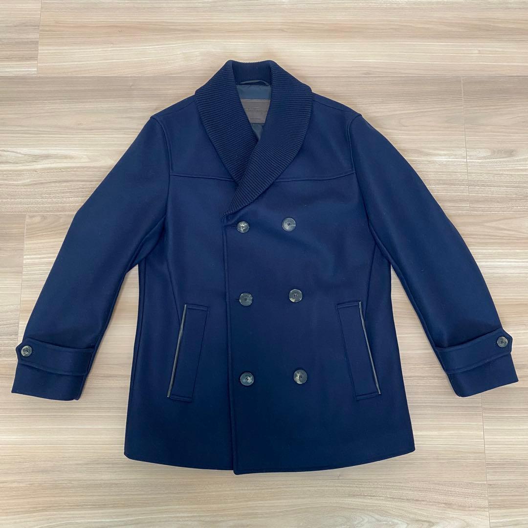 サルヴァトーレフェラガモ ウールジャケット 紺 48