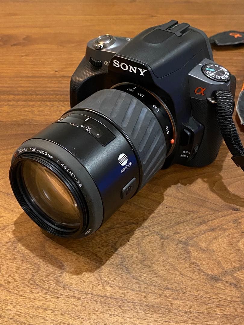 SONY α330デジタル一眼 35-70 100-200 ミノルタAFレンズ付