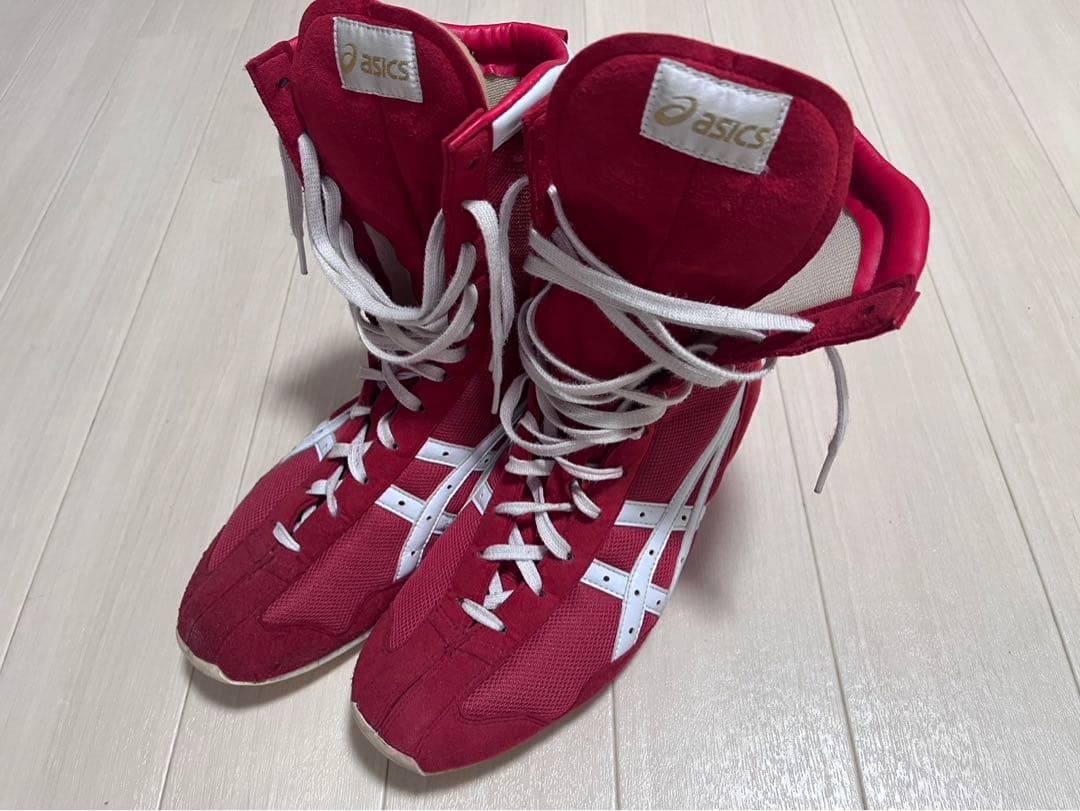 zero.bap様取り置きASICS ボクシングシューズ レッド ハイカット