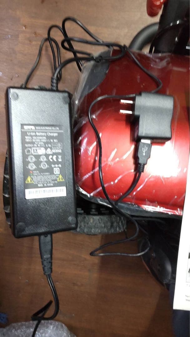 折りたたみ式電動ゴルフカート CT-2000-BA-R2 リモコン付き（レッド)