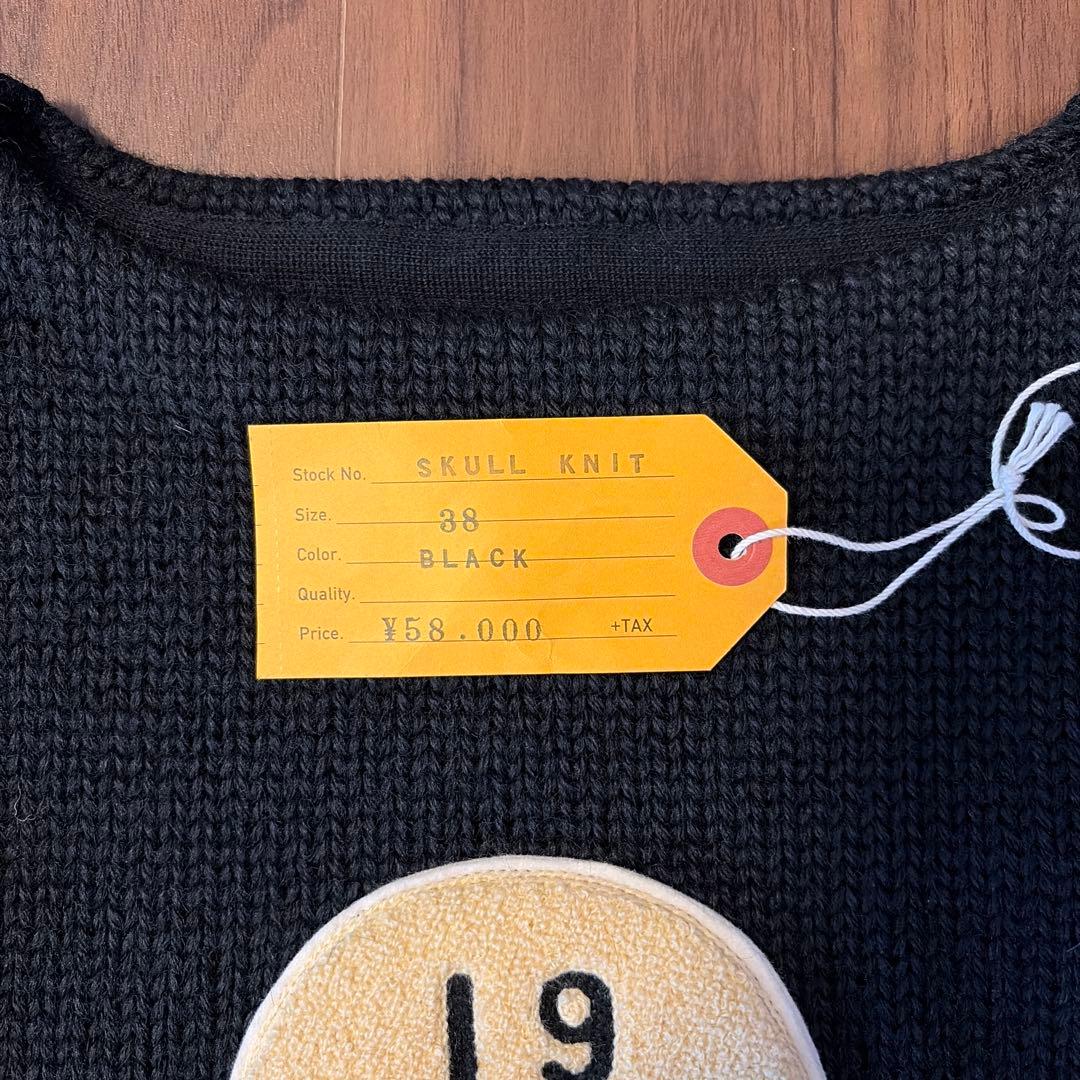 【新品】At last&co. SKULL KNIT /38サイズ