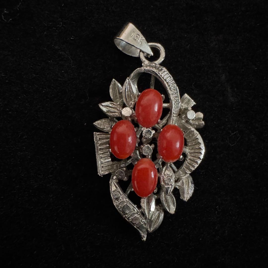 ミ*ホ様 18K アンティーク ペンダント ネックレス トップ ヴィンテージ 珊