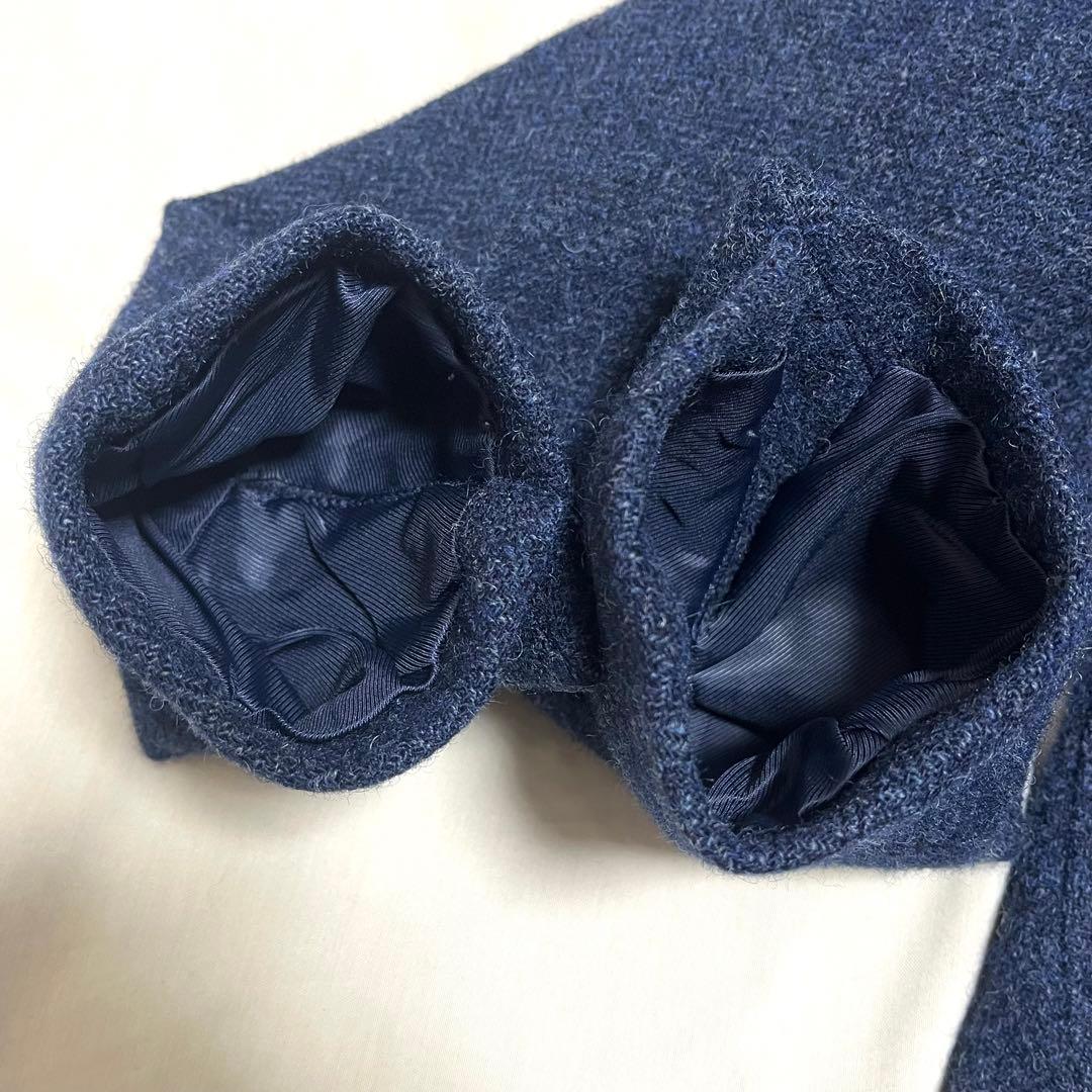 【美品】エディフィス　テーラードジャケット　ムーン ツイード　ヘリンボーン　S