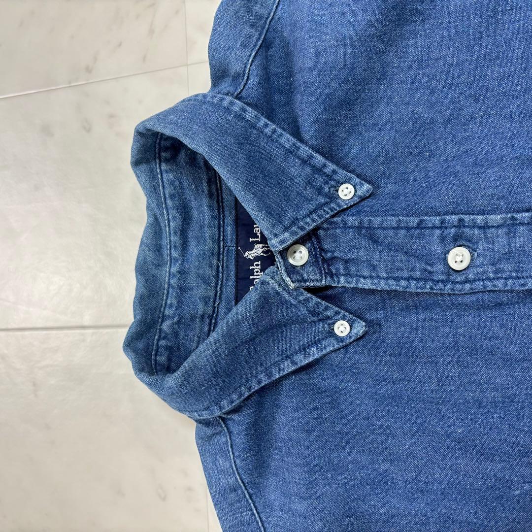 Mirka です★デニムシャツ オーバーサイズ チュニック ポニー刺繍