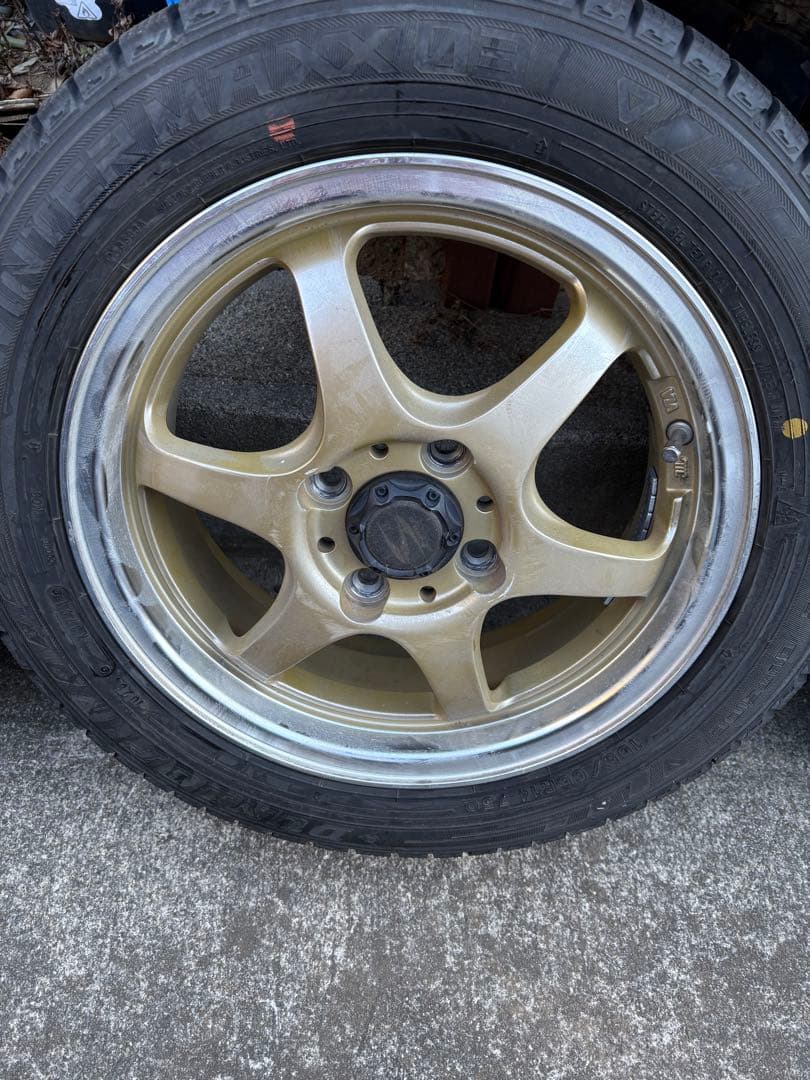 メルパンダダンロップWM03 アルミセット 155/65R14 2本　②