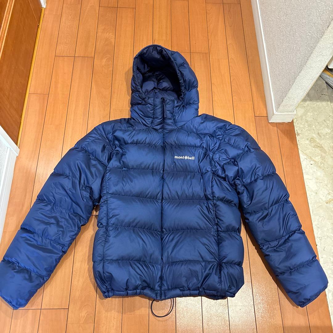 mont-bell ネイビー ダウンジャケット フード付き