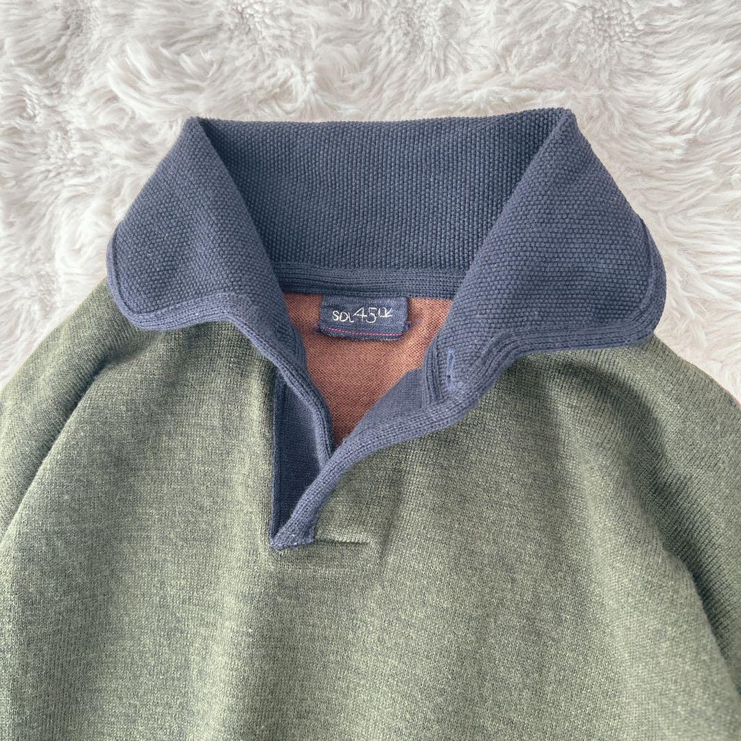 45R★SDL 度詰USモーのニットソードレス ニット　ワンピース　カーキ