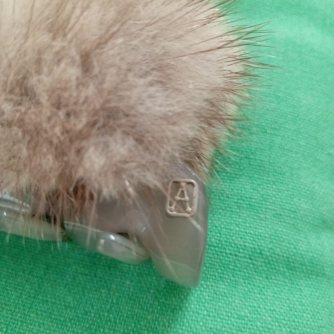 アレクサンドルドゥパリ　ミンク　ヘアクリップ