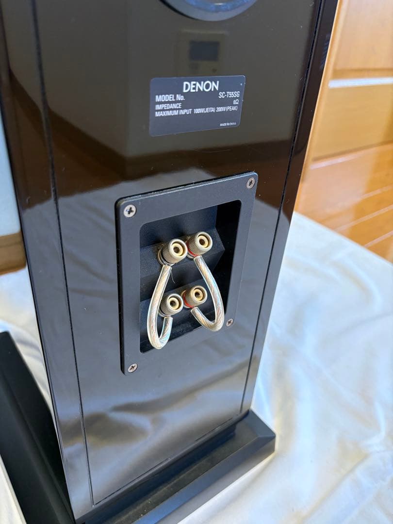 DENON　トールボーイスピーカー　SC-T55SG　スピーカーケーブル付
