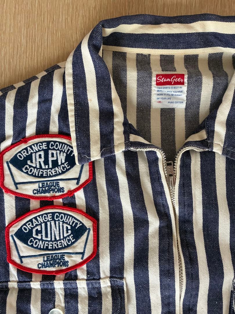 StanGee ストライプ パッチ付きジャケット