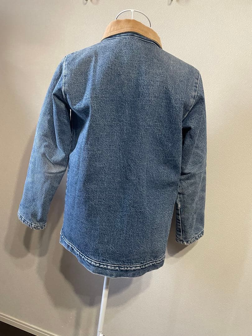 ポインター　襟コーデュロイ 裏地 ブランケット　デニム カバーオール