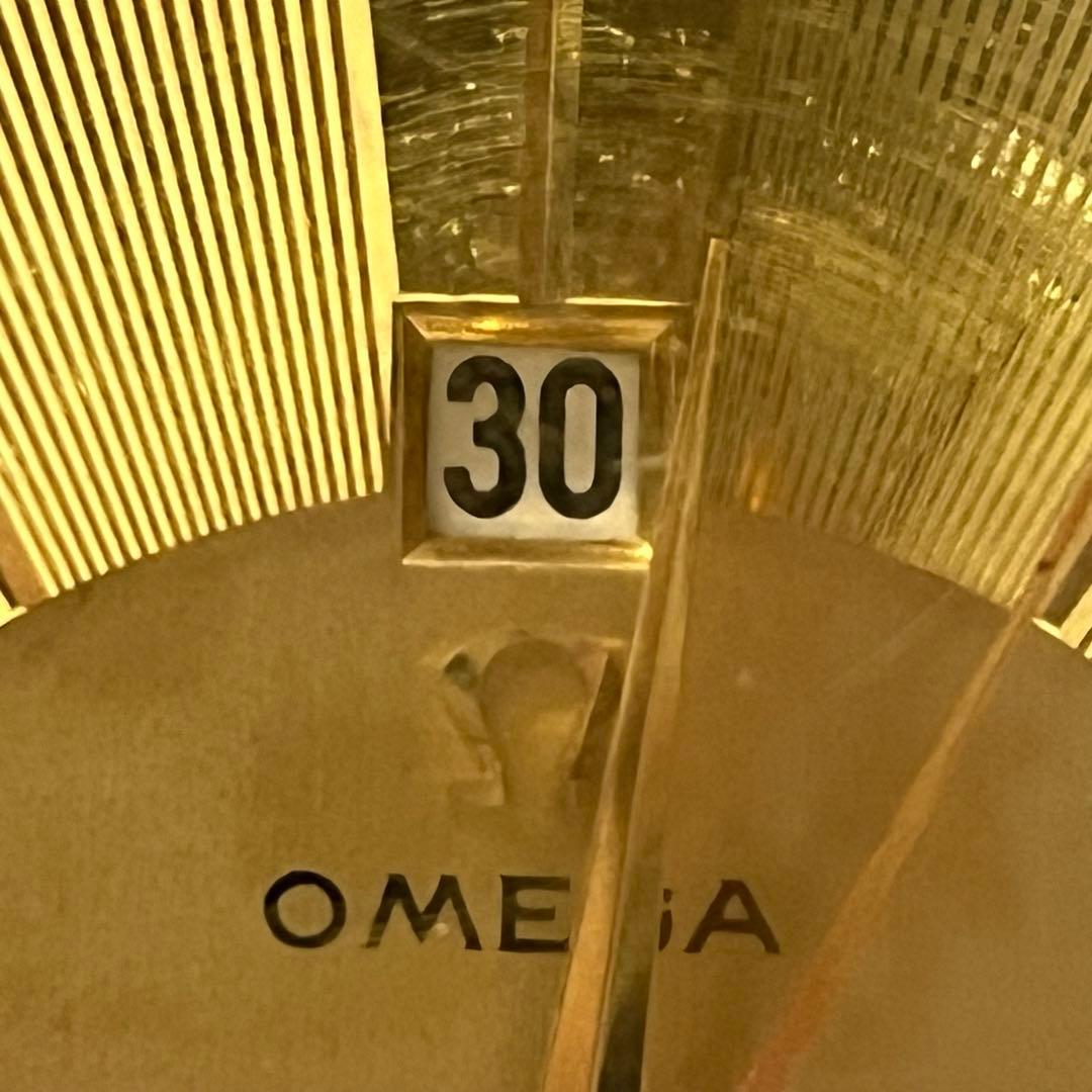 OMEGA 8DAYS 置き時計 手巻き時計 稼動品