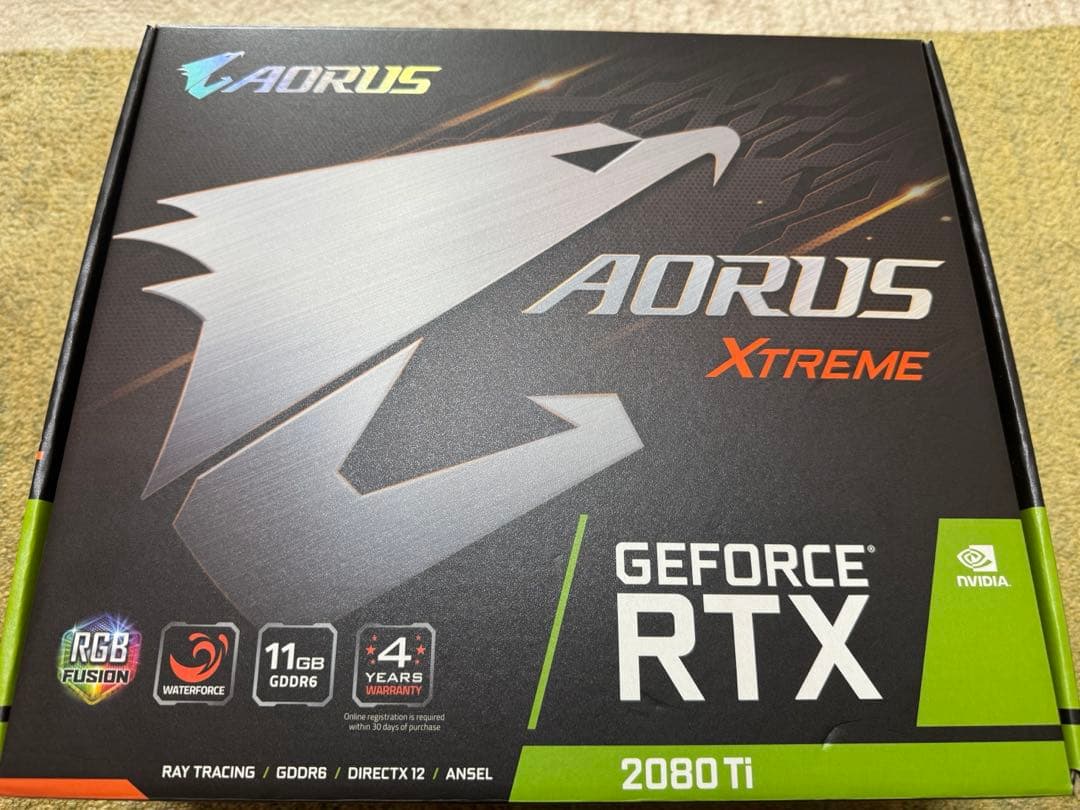 グラフィックボード・グラボ・ビデオカード AORUS RTX 2080 Ti XTREME WATERFORCE 11G