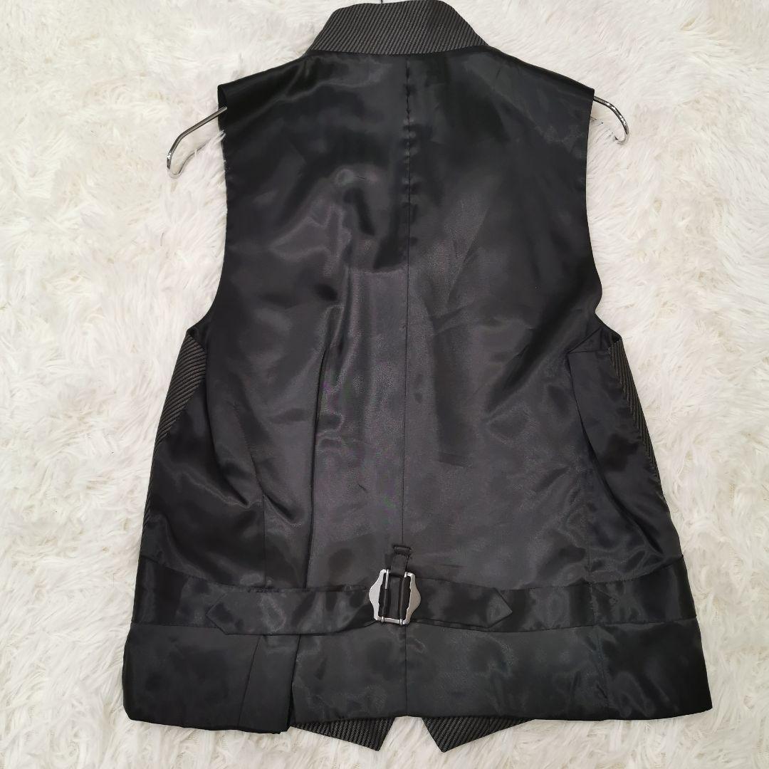 美品 メンズティノラス 3ピース ベスト付き ストライプ セットアップ Sサイズ