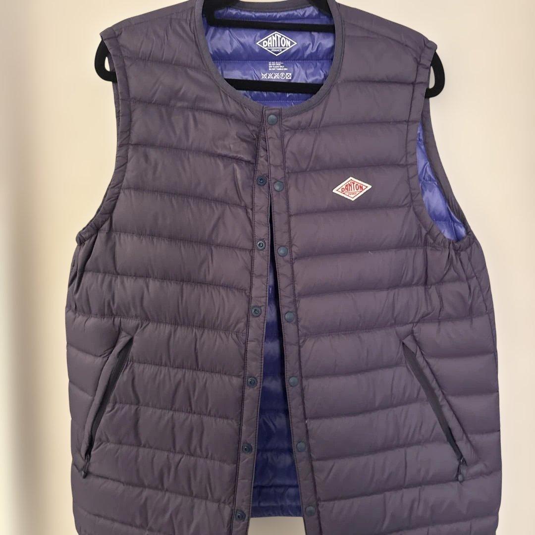 【値引き】DANTON（ダントン） ネイビーダウンベスト