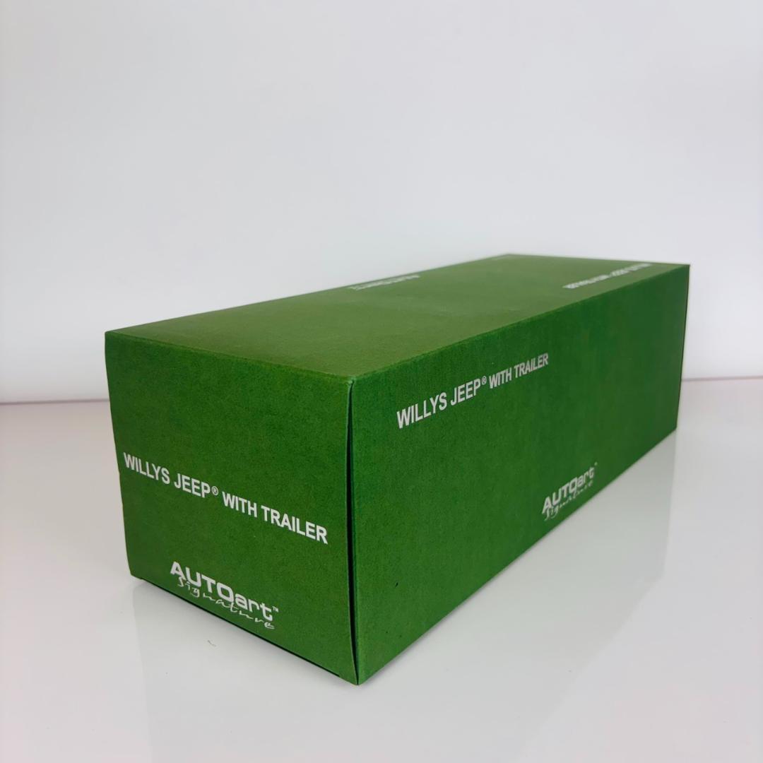 未開封　オートアート　Willys Jeep with trailer 1/18