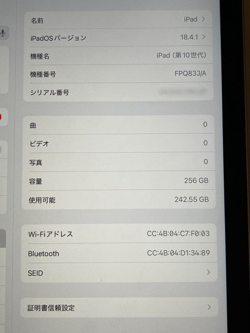 iPad 第10世代 256GB 第一世代Apple Pencil付き