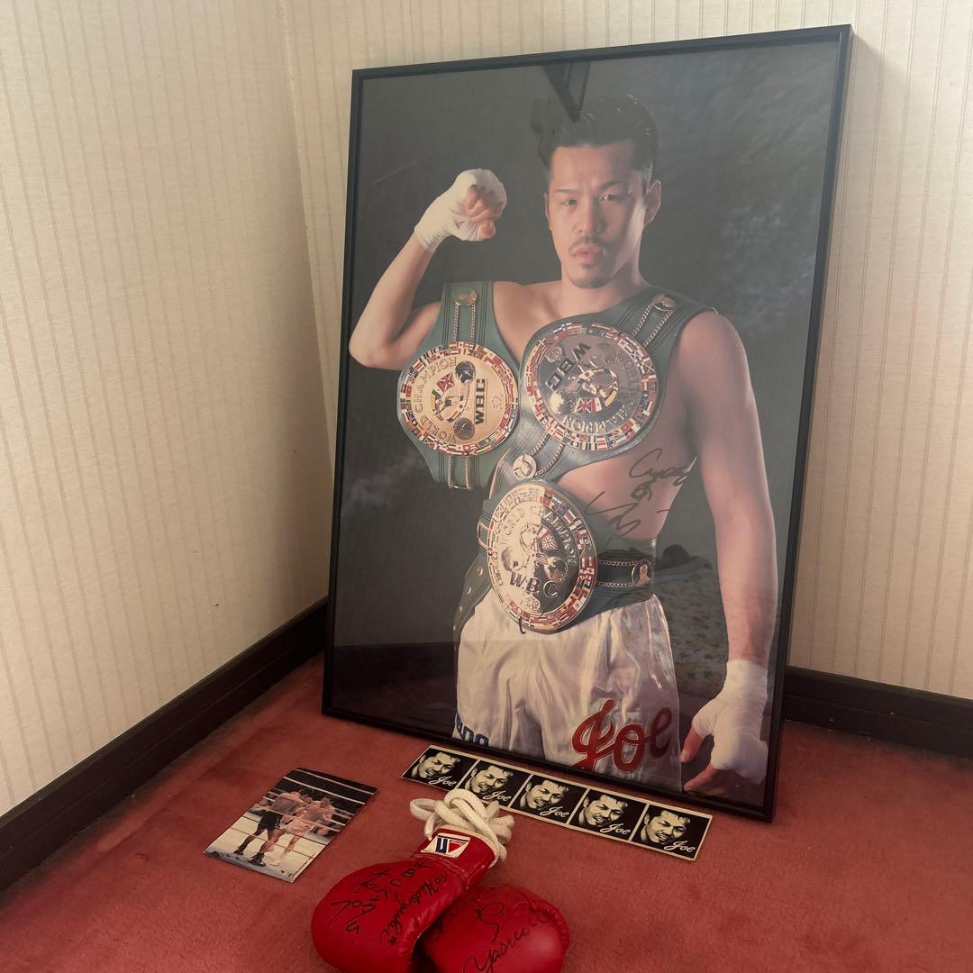 辰吉丈一郎　サイン入り　ポスター　グローブ