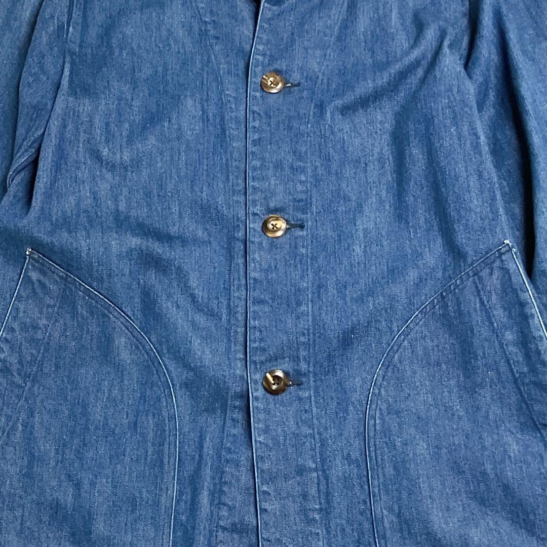 SEVENTH SENSE FOLKLORE ニットデニム　カバーオール　L