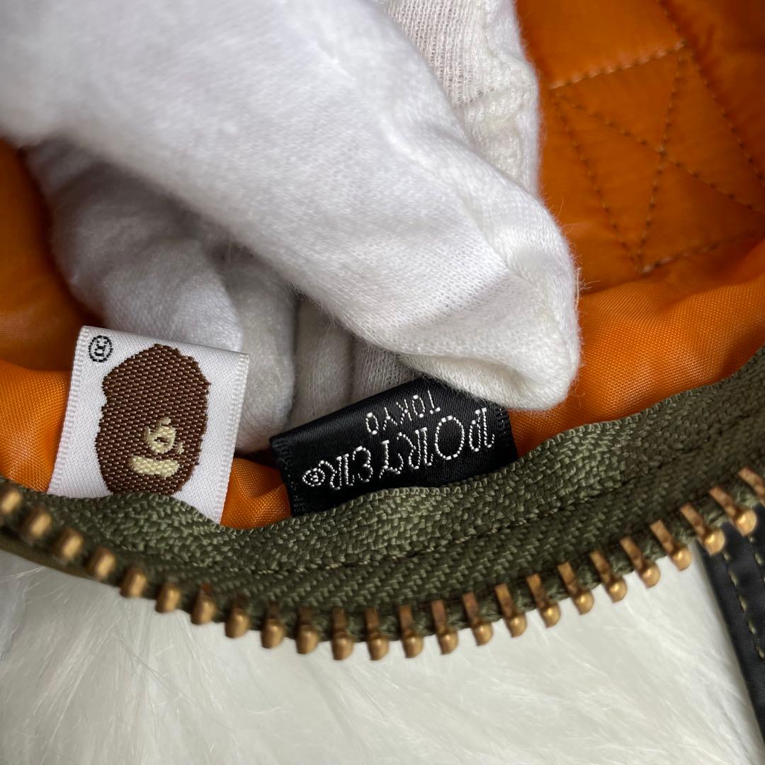 ポーター タンカー アベイシングエイプ コラボ カモフラ ドラムバッグ