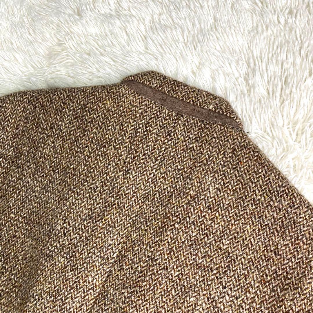 良品✨ハリスツイード テーラード くるみボタン ヘリンボーン Alexandre