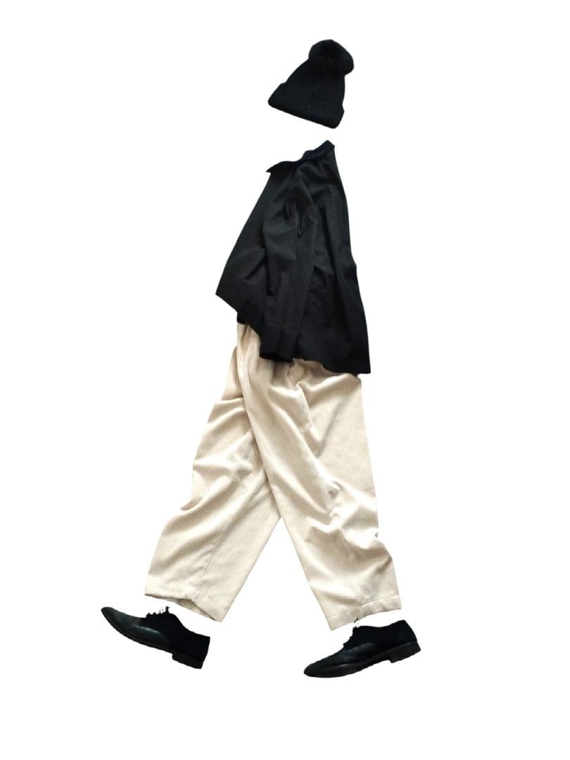 NO CONTROL AIR ✨️ポリエステル コーデュロイテーパードパンツ