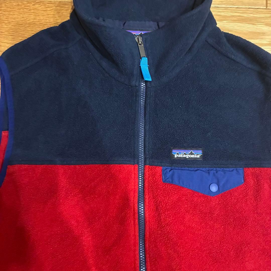 パタゴニア　フリースベスト　シンチラ　ジップアップ　ツートン　FA15 XXL