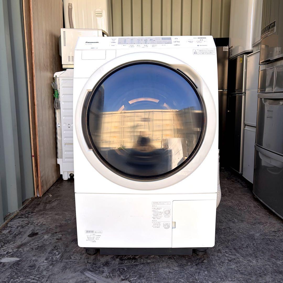 90運搬取付無料！ホワイト純正Panasonicドラム電機洗濯乾燥機！完動超美品