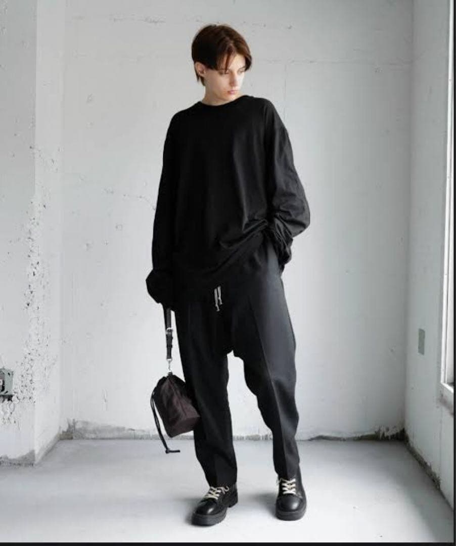 CTHY TECHWOOL BAGGY SARROUEL SLACKS カーキ