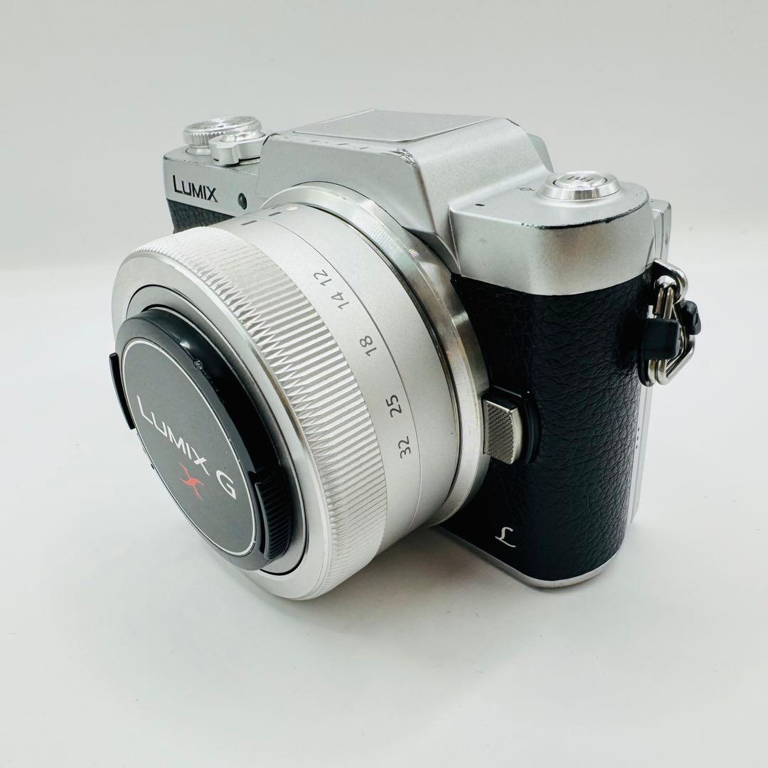 【美品】Panasonic LUMIX DMC-GF7W ミラーレス シルバー