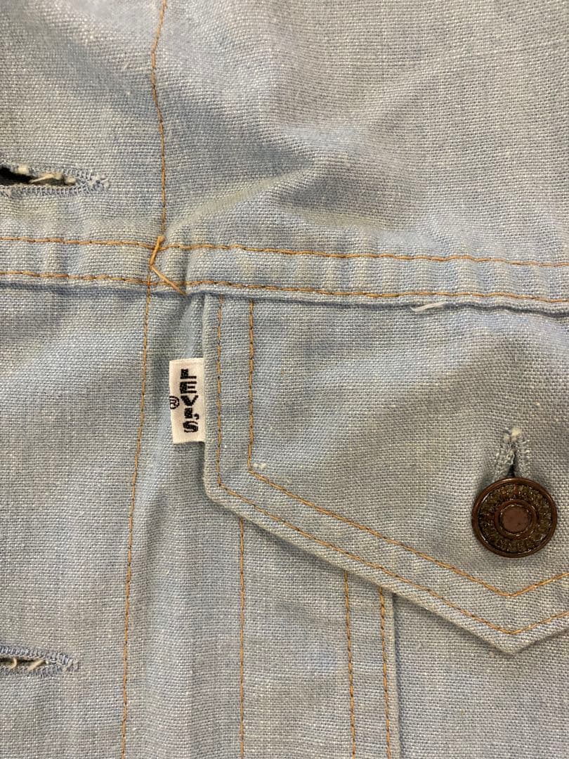 BIG E 良品 70s 水色 リーバイス 70505 ジャケット　ビッグE