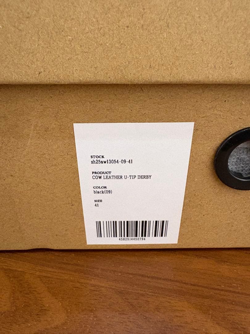 shiun COW LEATHER U-TIP DERBY サイズ41