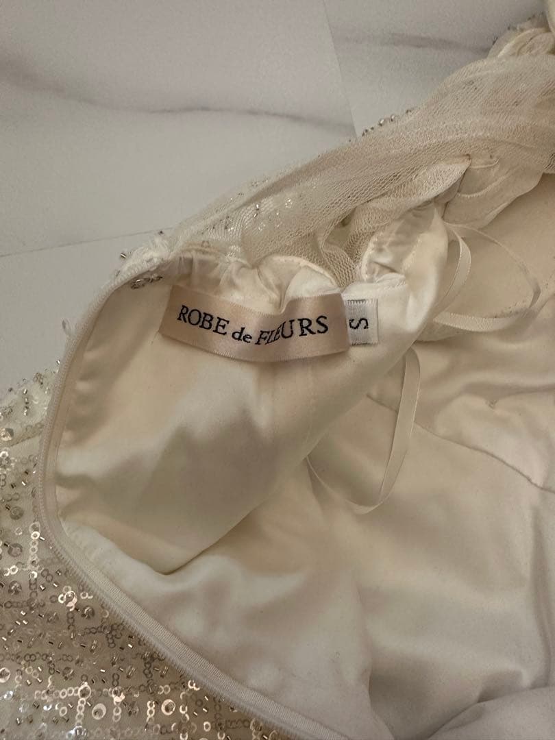 限定値下げ‼️sugar ホワイト タイトドレス ローブドフルール