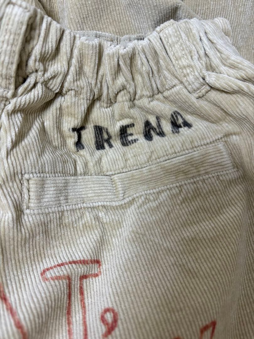 ANJI。DENIMDUGAREEメモリアルラクガキコーデュロイ