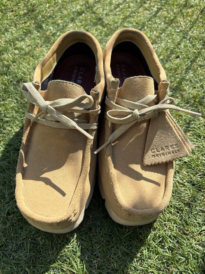Clarks ワラビー　GTX モカシン ベージュ