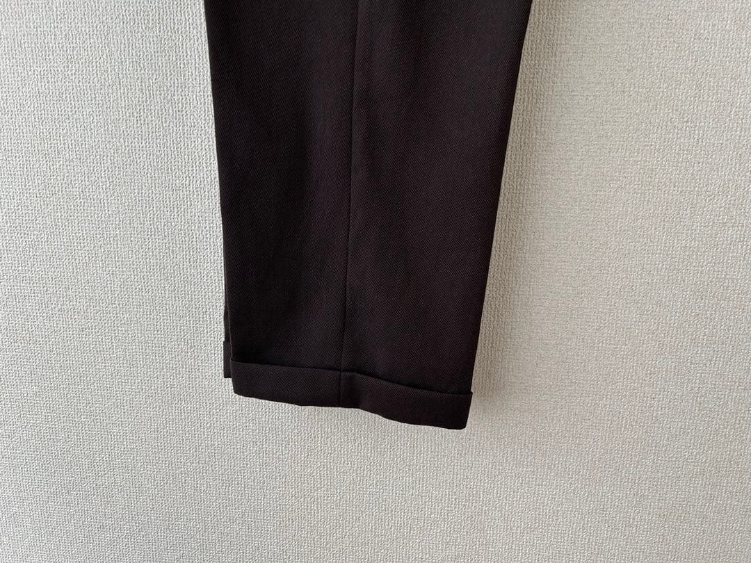 【BERWICH（ベルウィッチ）】LUCANO2Pウールブラウンワイドスラックス