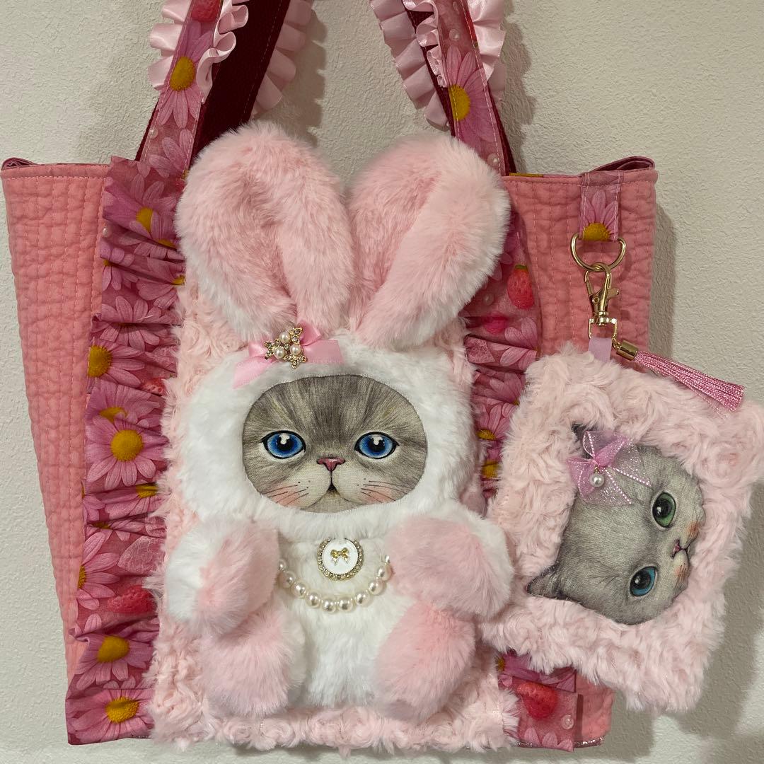 コヤンイサムチョン　うさぎルミちゃんポーチ付きビックトートバッグ