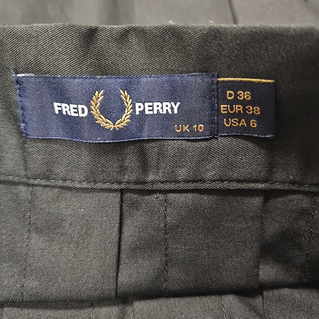 【小島】FRED PERRY × BEAMS プリーツスカート ミニ丈 黒