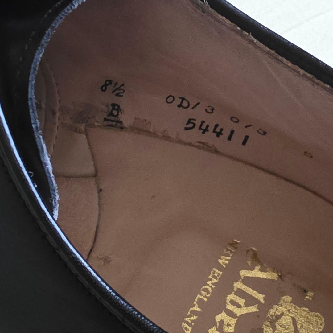 ALDEN オールデン Vチップ 54411 カーフ 黒 26.5cm